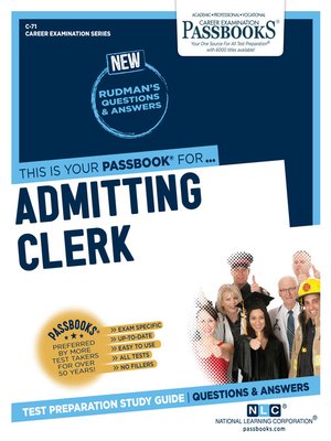 cover image of Admitting Clerk